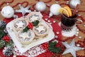 Mince Pies and Mulled Wine Royalty Free Stock Photo