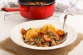 Mince and tatties, a traditional scottish dish