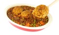 Minced Beef Casserole With Dumplings Royalty Free Stock Photo