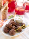 Minced meat ball Royalty Free Stock Photo