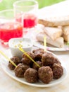 Minced meat ball Royalty Free Stock Photo