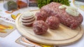 Minced meat balls Royalty Free Stock Photo