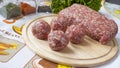 Minced meat balls Royalty Free Stock Photo