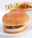 Minced meat burger