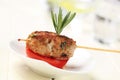 Minced meat kebab Royalty Free Stock Photo