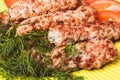Minced meat kebab Royalty Free Stock Photo