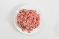 Minced meat for making cutlets. Cooking at home Royalty Free Stock Photo