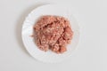 Minced meat for making cutlets. Cooking at home Royalty Free Stock Photo
