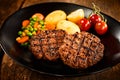 Minced meat steaks