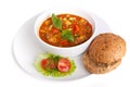 Minced meat and vegetable tomato soup