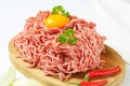 Minced meat with yolk