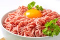 Minced meat with yolk