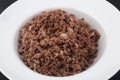 Minced meet for filling mexican food or for bolognese pasta sauce Royalty Free Stock Photo