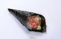 Minced Tuna with Spring Onion Hand Roll Temaki Royalty Free Stock Photo