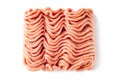 Raw minced meat isolated on white background Royalty Free Stock Photo