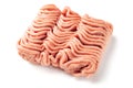 Raw minced meat isolated on white background Royalty Free Stock Photo
