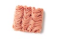 Raw minced meat isolated on white background Royalty Free Stock Photo