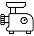 Mincer Machine Isolated Vector icon which can be easily modified or edit