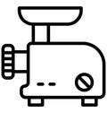 Mincer Machine Isolated Vector icon which can be easily modified or edit