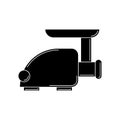 Mincer silhouette. kitchen tool illustration for design and web.