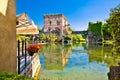 Mincio river view from idyllic village of Borghetto Royalty Free Stock Photo