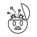 Mind Blown Brain Explosion Expression Icon