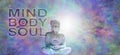 Mind Body Soul Buddha Banner Royalty Free Stock Photo