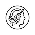 mind cleaning mental health icon Royalty Free Stock Photo