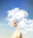 Mind in the clouds Royalty Free Stock Photo