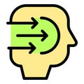 Mind comfort zone icon vector flat