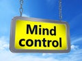 Mind control on billboard Royalty Free Stock Photo