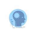 Mind, Creative, thinking, idea, brainstorming Glyph Icon
