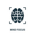 Mind Focus icon. Simple element from yoga collection. Creative Mind Focus icon for web design, templates, infographics