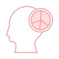 Mind Graph color line icon