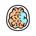 mind health problem color icon vector illustration Royalty Free Stock Photo