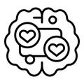 Mind like icon outline vector. Health training