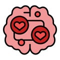 Mind like icon vector flat Royalty Free Stock Photo