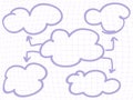 Mind mapping presentation set. Royalty Free Stock Photo