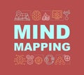 Mind mapping word concepts banner