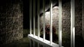 The mind of monster inside prison cell 3d rendering Royalty Free Stock Photo