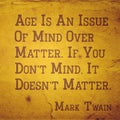 mind over matter Twain