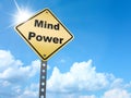 Mind power sign Royalty Free Stock Photo