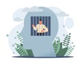 Mind prison concept Royalty Free Stock Photo