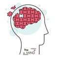 The mind puzzle jigsaw problem brain
