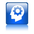 Mind setting gear icon Royalty Free Stock Photo