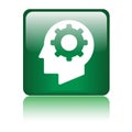 Mind setting gear icon Royalty Free Stock Photo