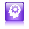 Mind setting gear icon Royalty Free Stock Photo