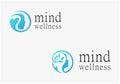 mind wellness therapy logo template Royalty Free Stock Photo