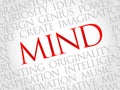 Mind word cloud Royalty Free Stock Photo