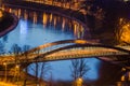 Mindaugas Bridge in Vilnius, Lithuania Royalty Free Stock Photo